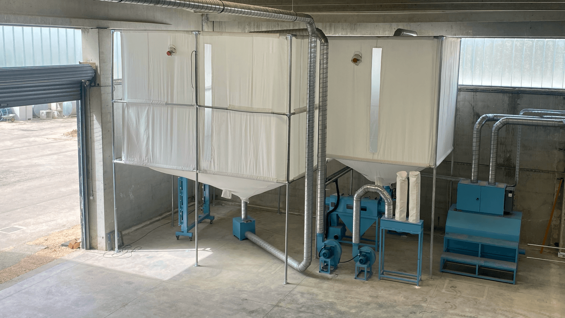 EPS scrap recovery and processing equipment